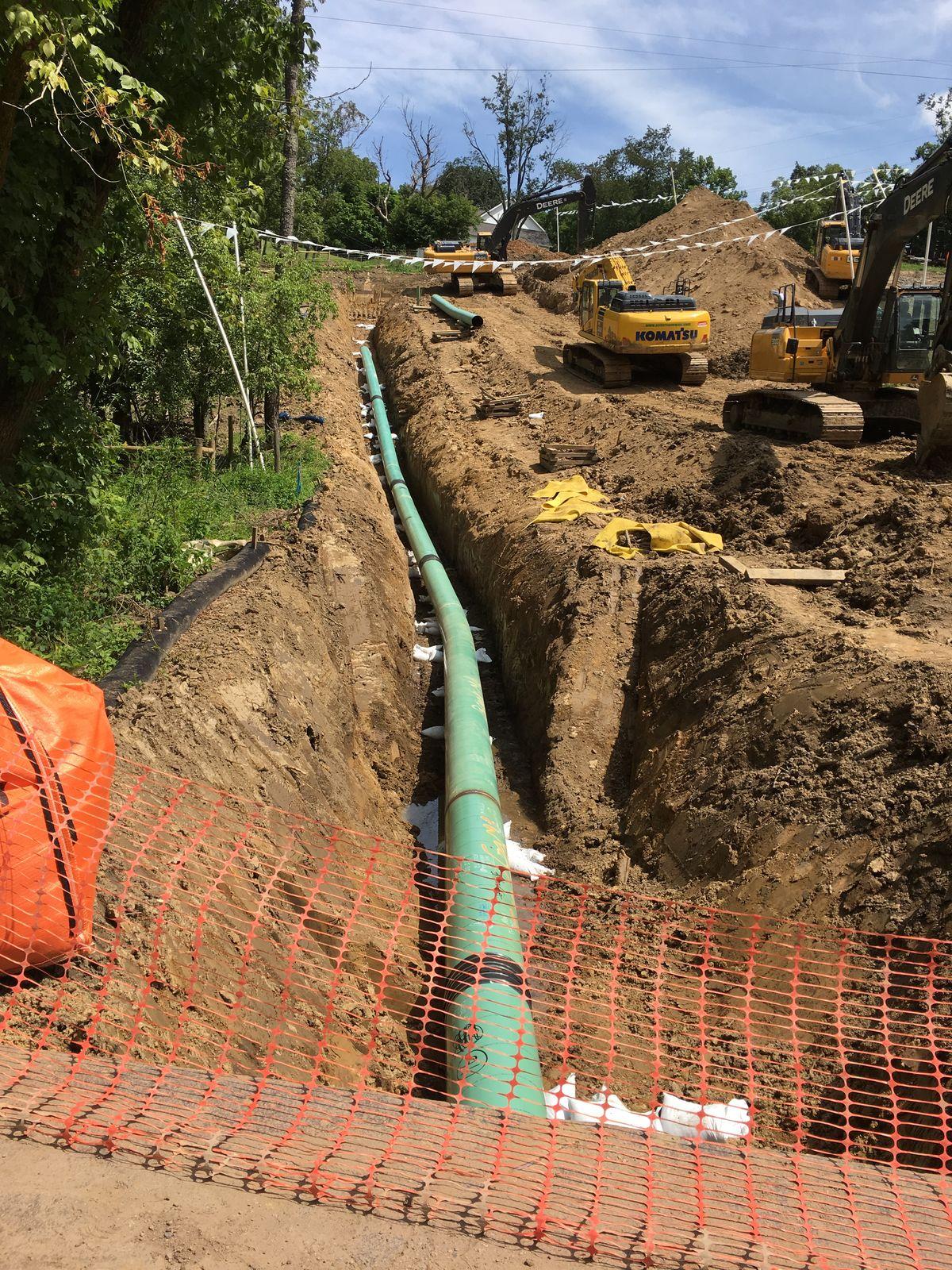 water pipeline construction 3